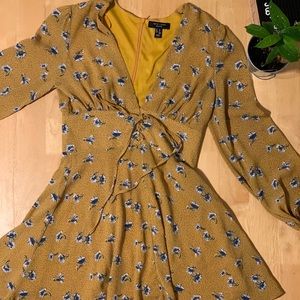 Boho Style Floral Print Dress